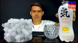 ASMR Drinking Sparkling Water Genki citrus flavor- Extreme crunchy | EP.468 | BoonTube