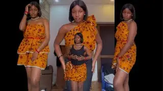 Tutorial Video on how to style Ankara material | No sew | DIY | Lifestyle ✨