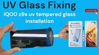 UV Glass Fixing | iQOO z9s 5g uv Tempered glass fixing | how to fix iQOO z9s uv tempered glass #how