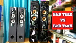 F&D T88X VS F&D T60X SOUND COMPARISON (BATTLEGROUND)BUDGET TOWER VS PERIMUM TOWER/IN HINDI