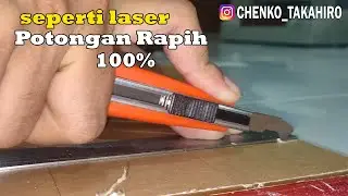 Cara potong akrilik rapih menggunakan Pisau Acrylic / Cutter Acrylic