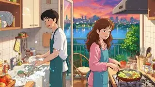 A Peaceful Evening with the One I Love | Cooking Animation | Ghibli-Style Video