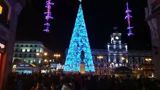 Centro de Madrid iluminado