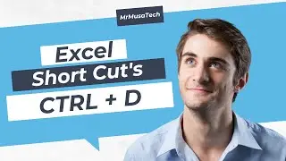 MS-Excel  -  Shortcut (Ctrl + D) - Used For Duplicate And Fill A long Range Data in Excel