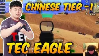 TEC Eagle Chinese Tier-1 Scrim Gameplay | Close Combat Specialist PEL Pro Player Pubg Mobile