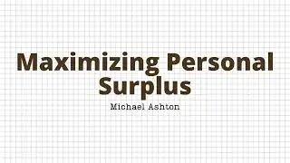 Paper: Maximizing Personal Surplus: Liability-Driven Investment for Individuals - Michael Ashton