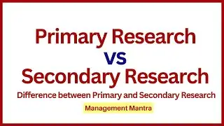 Difference between Primary and Secondary Data in Hindi, Research Methodology