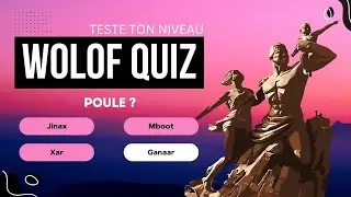 QUIZ WOLOF :  50 Mots - Tester votre niveau - Apprendre - Découvrir le wolof - Langue du Sénégal