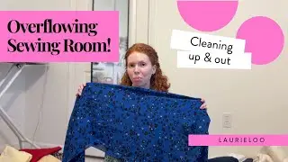 How I clean up my overflowing sewing room (no more catch all!)