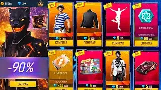 SAIUUUU!! NOVA LOJA MISTERIOSA DE CARNAVAL? TROCA NICK GRÁTIS, EMOTE PRA TODOS NO FREE FIRE
