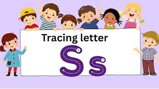 Trace the uppercase and lowercase alphabet S & s|| Trace Alphabet S & s || Tracing video ||