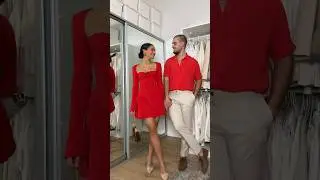 Which outfit is your favourite?🕺🏽💃🏽🩷 #couple #husband #outfits #coupleoutfits #curlyhair