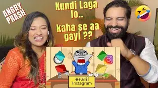 If Instagram Was Indian Government Office? | Angry Prash | REACTION | Funkie Couple Vlogs