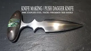 KNIFE MAKING / PUSH DAGGER KNIFE 수제칼 만들기#54