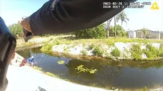 Man Jumps out of SUV attempting to FLEE POLICE after Traffic STOP!