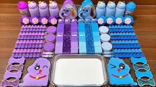 Mixing Slime with Cute Purple vs Blue Dog Balloon Toys #54