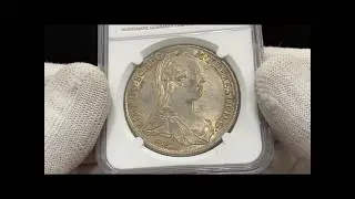1484 Austria Thaler 1780 SF NGC MS 62