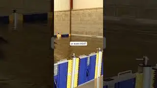 Can these flood barriers hold?  #dameasy #flashflood #floodbarriers #flood #floodproofing