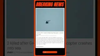Breaking News: 2 killed after Greek firefighting helicopter crashes into sea #shorts #news