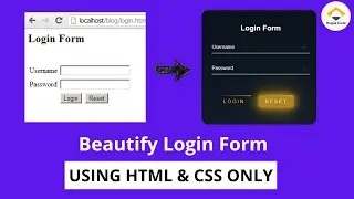 Animated Login Form Using HTML & CSS | Rogue Code | Learn HTML and CSS