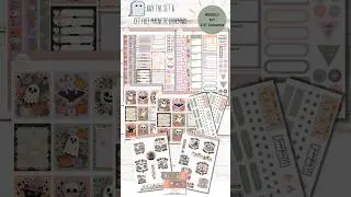 Pastel Halloween Weekly Planner Kit