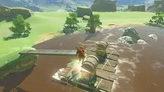 How to get the 2 chests over Swamp, by Oman Au Shrine - BOTW