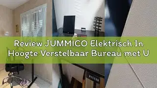 Review JUMMICO Elektrisch In Hoogte Verstelbaar Bureau met USB Oplaadpoort, Elektrisch Staand Bureau