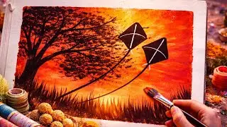 &ldquo;Makar Sankranti&rdquo;, &ldquo;Easy Painting&rdquo;, &ldquo;Tutorial&rdquo;#art #viral #painting #artist #tutorial 