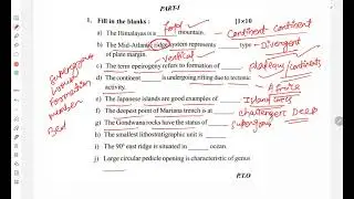 Geology Major SEM-1 Core-1.2 |Complete Answer Explanation |2026 QuestionPaper #geology #nep2020