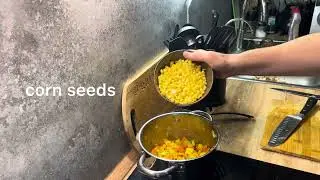 Mashed corn soup #recipe #cooking #soup
