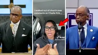 BLACK Woman STORMS Out Of Church After Pastor Supports Charlie Kirk!