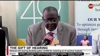 Children with hearing disability gather at KNH for switching on of cochlear implants