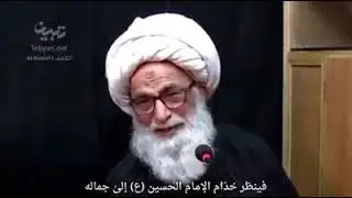 الشيخ بشير النجفي وتفسير آية ( وسيق الذين اتقوا ربهم إلى الجنة زمرا) هنيئاً لخدام الحسين عليه السلام
