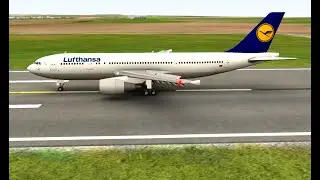 Lufthansa Airbus A300 Landing at Prague Airport | World of Airports Game #game