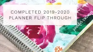 2019-2020 Completed Planner Flip Through