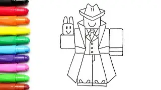 How To Draw Mafioso (FORSAKEN ROBLOX) | Step by Step
