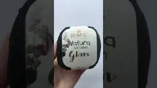 Подробный обзор пряжи DMC Natura Glam(хлопок с полиэстером и пайетками) №11 Черный