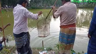 Best Hook Fishing | Expert Fisherman Catching Big Catla Fish By Hook|Fishing Videos (Part-8)