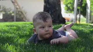 First time touching grass