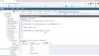 #ALTER/ DROP In #PostgreSQL add/delete Column/Constraint