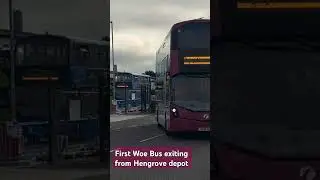 First Woe Bus exiting from Hengrove depot #Bus #busspotter #firstgroup #busspotting