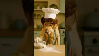 Labrador Chef FAIL 🤣 Flour Explosion in Retro Kitchen 🐕👩&zwj;🍳 #Shorts