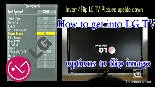 How to Flip or Mirror On TV LED LG/Inverted image Screen/Repair LED TV Upside Down Picture