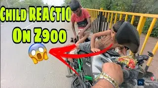Happy 😊 child reaction on Superbike Z900 | @rglbikerz