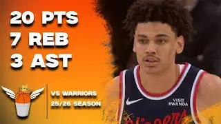 Kobe Sanders Career High 20 Points vs Warriors Full Highlights! (1/5/2026)