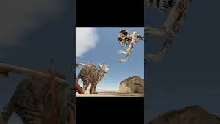 Monster Monkey attacked Kitty, but Scarlet saved him! #zoonomaly