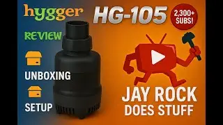 hygger DC frequency water pump. Unboxing. Setup. Review. - 4k HG105