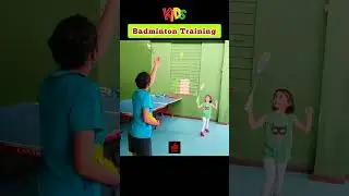 Badminton Training #shorts #badminton #kids