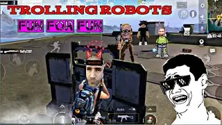 Trolling funny Robots | Bgmi new update 1.6 | pubg funny videos #pubgmobileexe | Night Blade