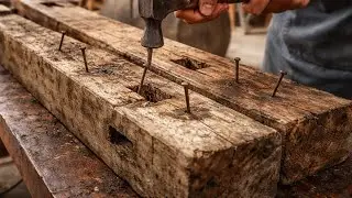 Amazing Process of Turning Old Hard Wood into Unique High Value Furniture // Genius Young Carpenter